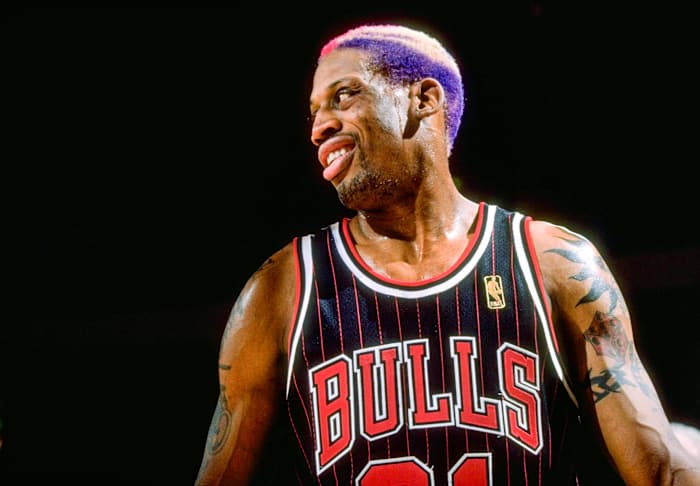 Air Jordan meets Err Rodman.